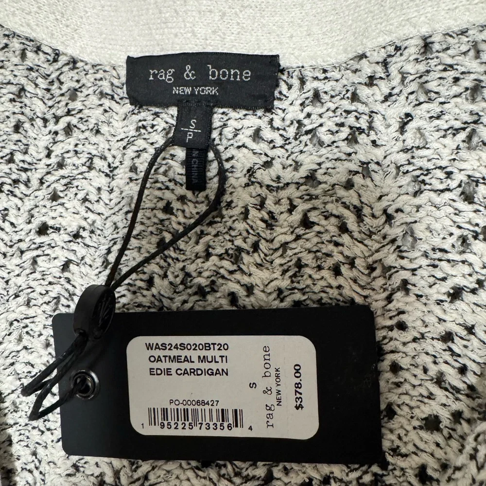 NWT rag & bone Textured Gray Cardigan - Picture 8 of 9